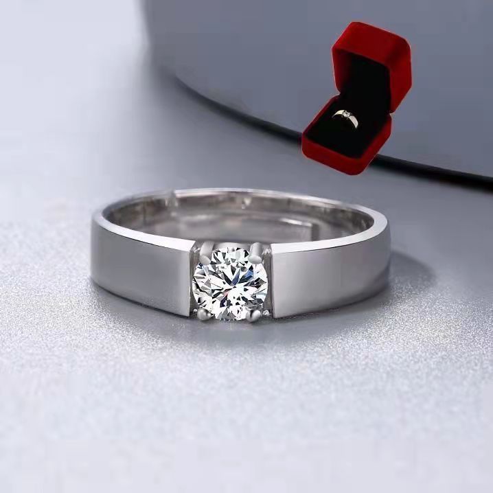 Diamond Simulation Female Light Luxury Minority Rings