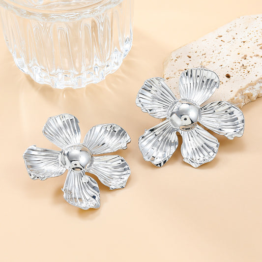 Women's Durable Spring Alloy Flower Metal Rings