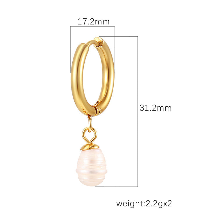 Women's Stainless Steel Light Luxury Style Retro Earrings