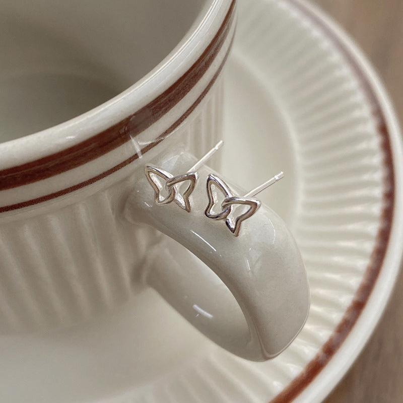 Women's For Simple Compact Love Heart Niche High Earrings