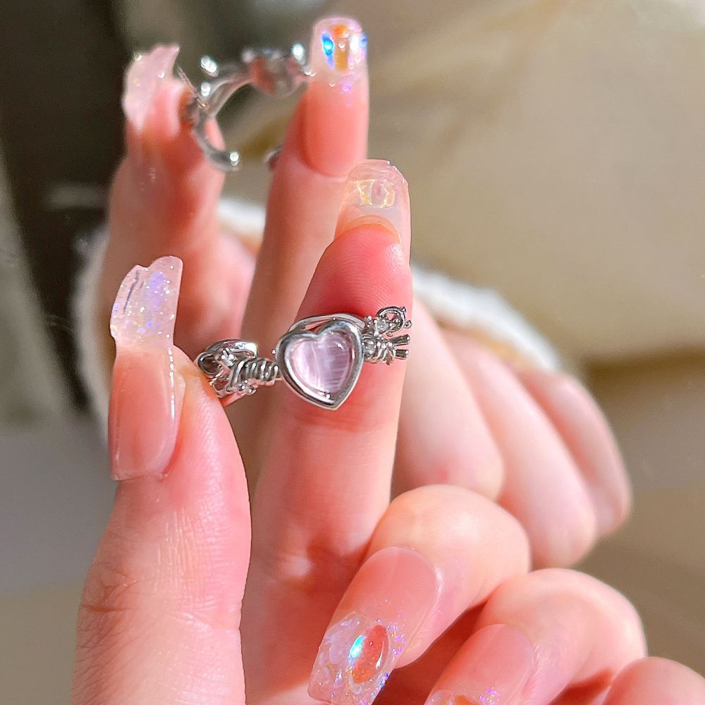 Love Thorns Opal Zircon Female Sweet Cool Rings