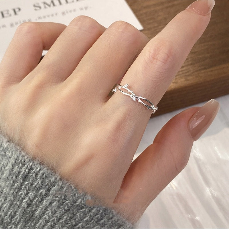 Simple Branch Forefinger Korean Artsy Gift Rings