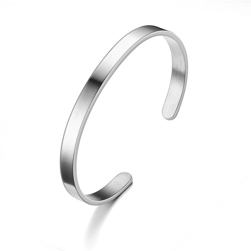 Open Adjustable Shaped Female Engraved Pattern Bracelets