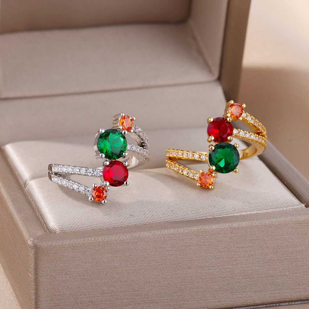 Fashion Personality High-grade Gang Drill Light Rings