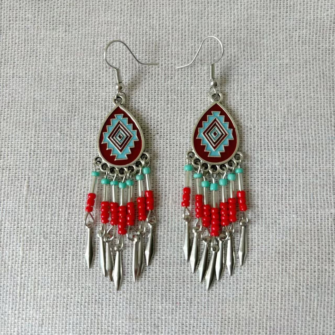 Style Vintage Fashion Bohemian Long Tassel Earrings