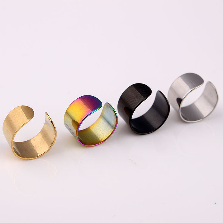 Korean Style Fashion Titanium Steel Ear Clip Earrings