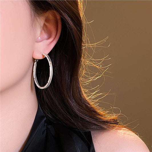Women's Polka Dot Hoop High-grade Light Luxury Minority Ear Suitable For Earrings