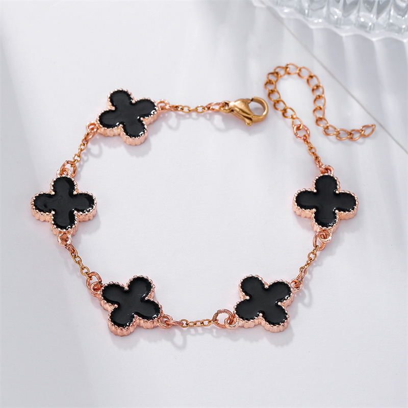 Women's Clover Simple Pork Belly Fritillary Good Bracelets