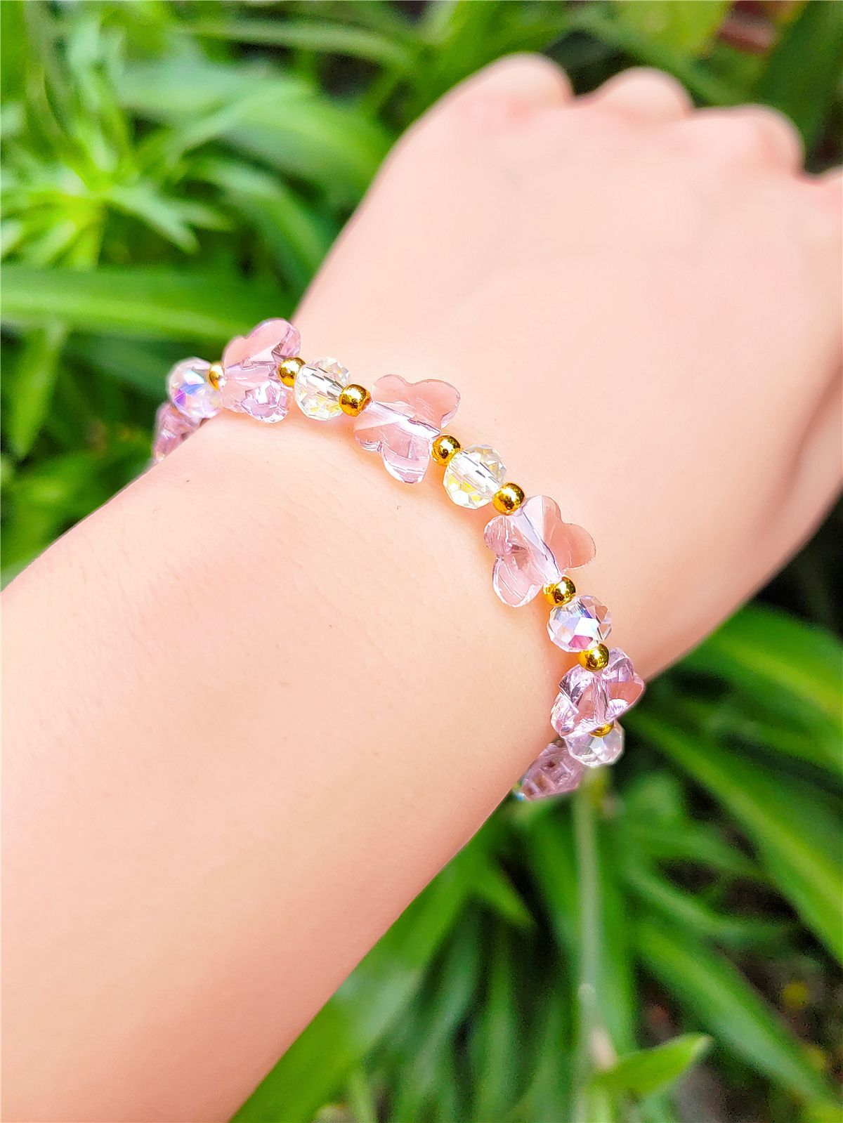 Women's Crystal Optional Sweet Fashion Ornament Butterfly Bracelets