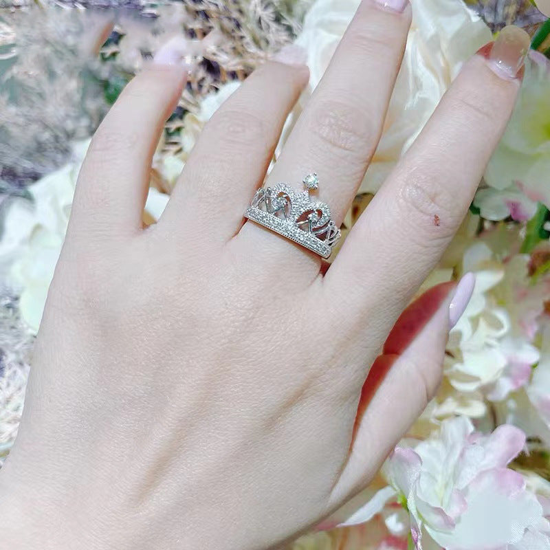 Niche High Sense Design Micro Inlaid Rings
