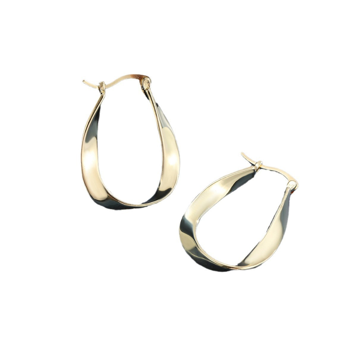 Metal Geometry Ear Clip Female Style Earrings