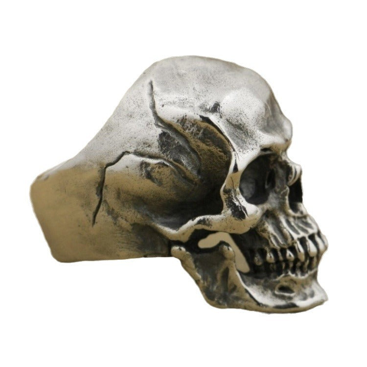 Men's Retro Cracked Skull Toothless Ghost Evil Rings