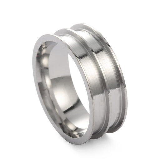 Men's Titanium Steel Hip Hop Boys Wind Rings