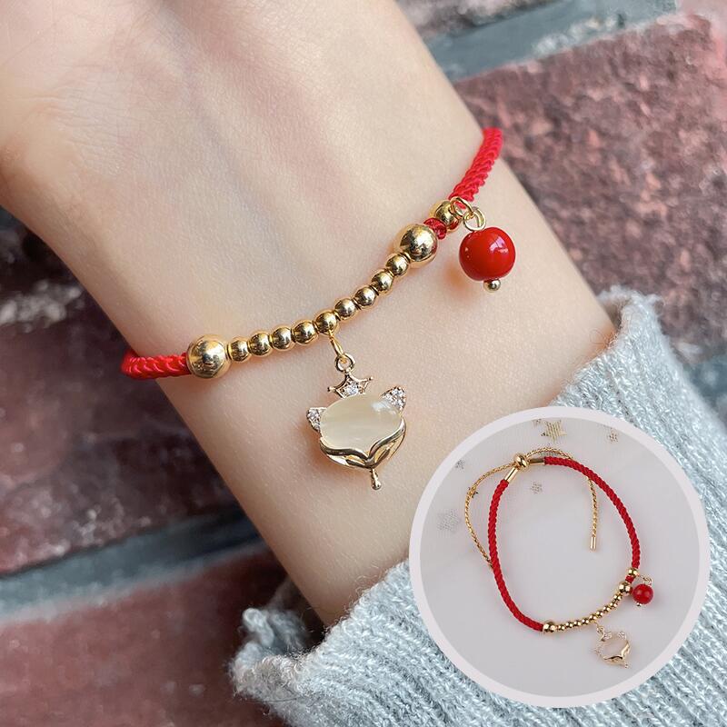 Dragon Life Red Rope Female Hand Bracelets