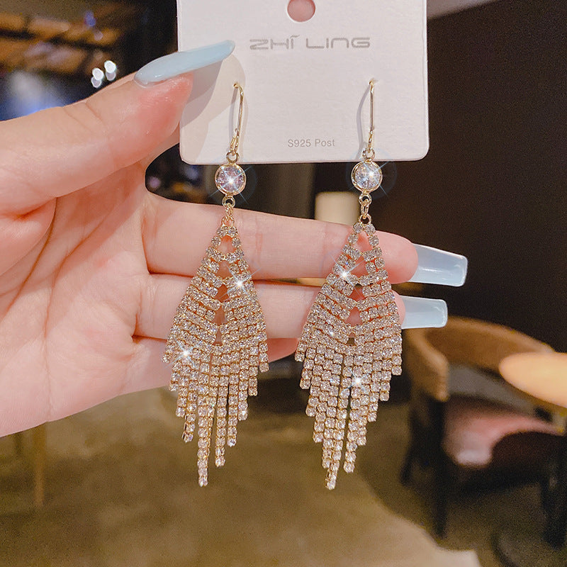 Long Fringe Temperament Fashionable Classy Personalized Earrings