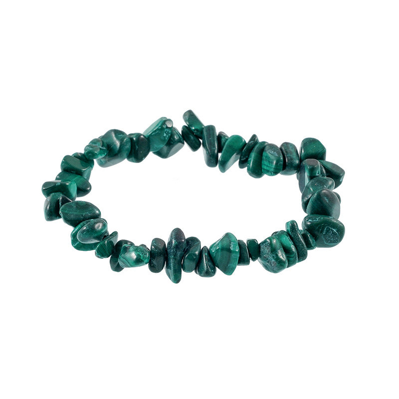 Gravel Stone Stretch Colorful Green Pine Bracelets