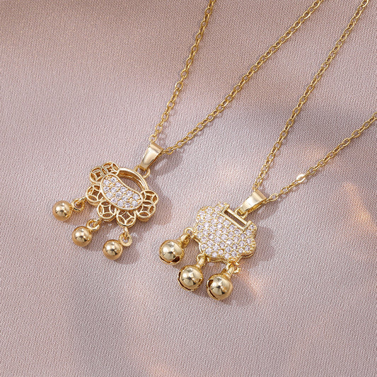 Women's Lock Of Good Vintage Clavicle Chain Elegant Titanium Necklaces