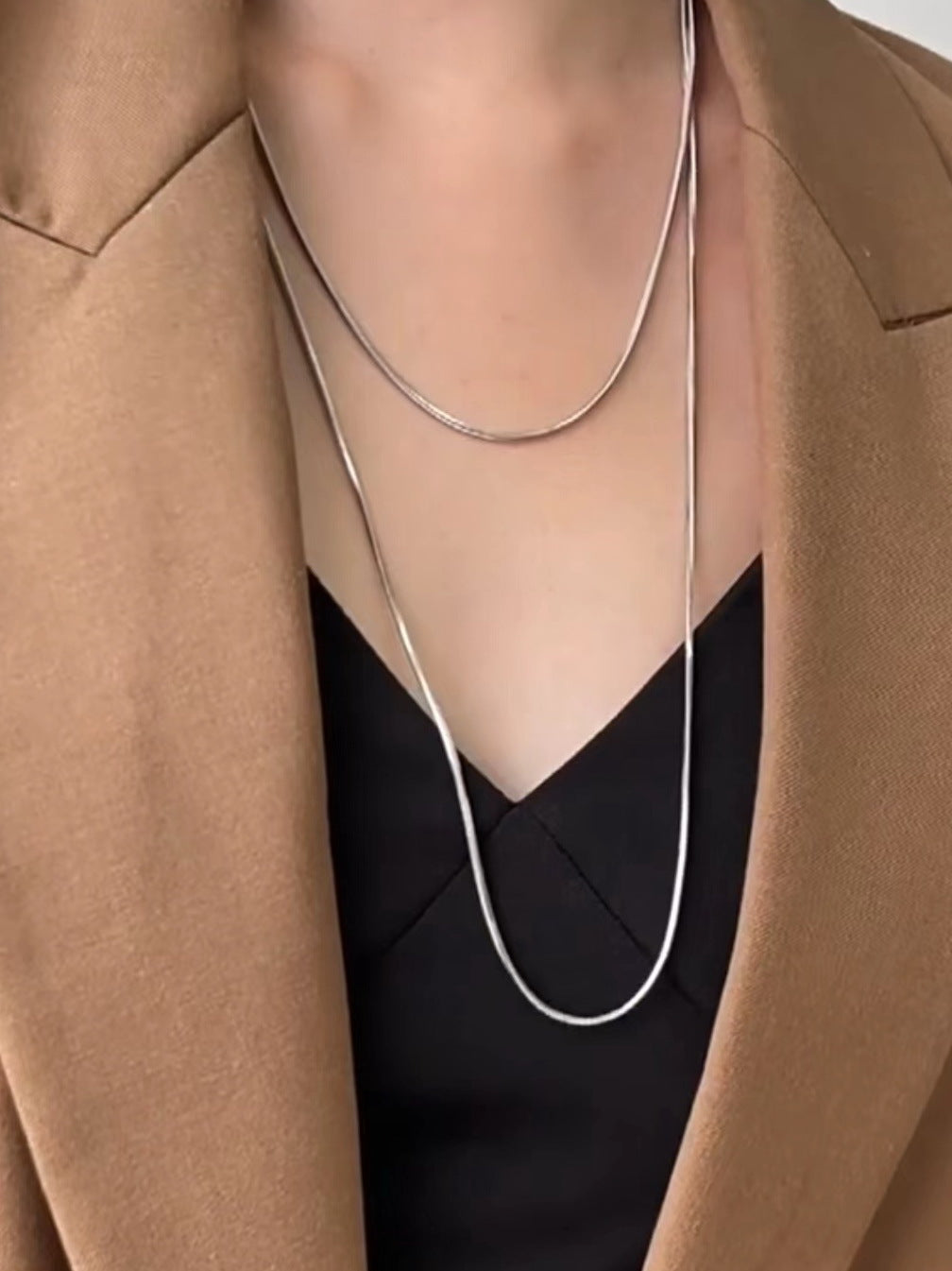 Three-dimensional Niche Minimalist Light Luxury Sweater Necklaces