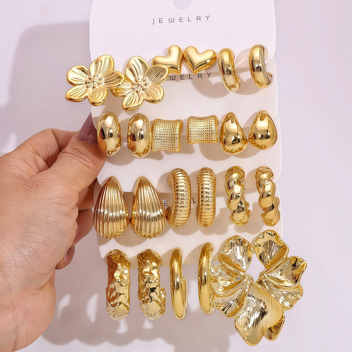 Irregular Flower Personalized Minority Fashionable Simple High-grade Rings