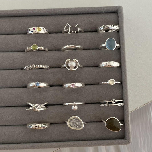 Sterling Sier Zircon Female Special Interest Rings