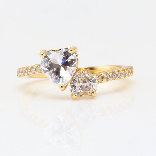 Graceful Fashionable Heart To Love Heart-shaped Mother's Rings