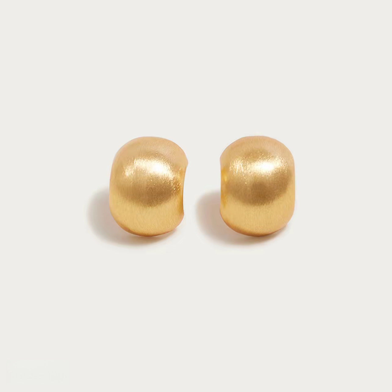 Pin Simple Cold Style Brushed Design High-grade Stud Earrings