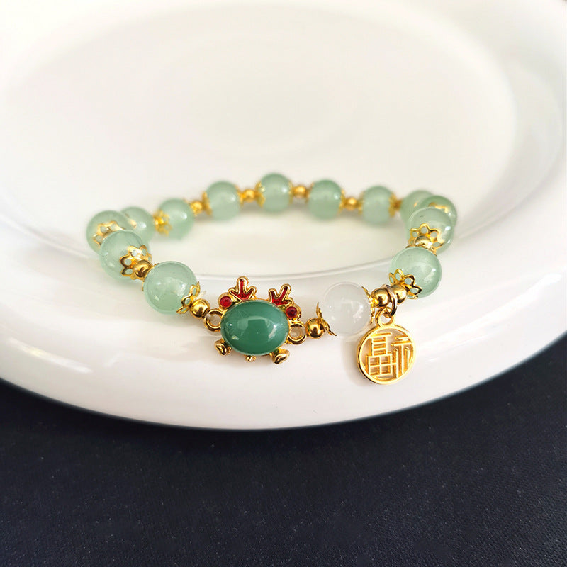 Women's Chinese Style Jade Hare Original Life Bracelets