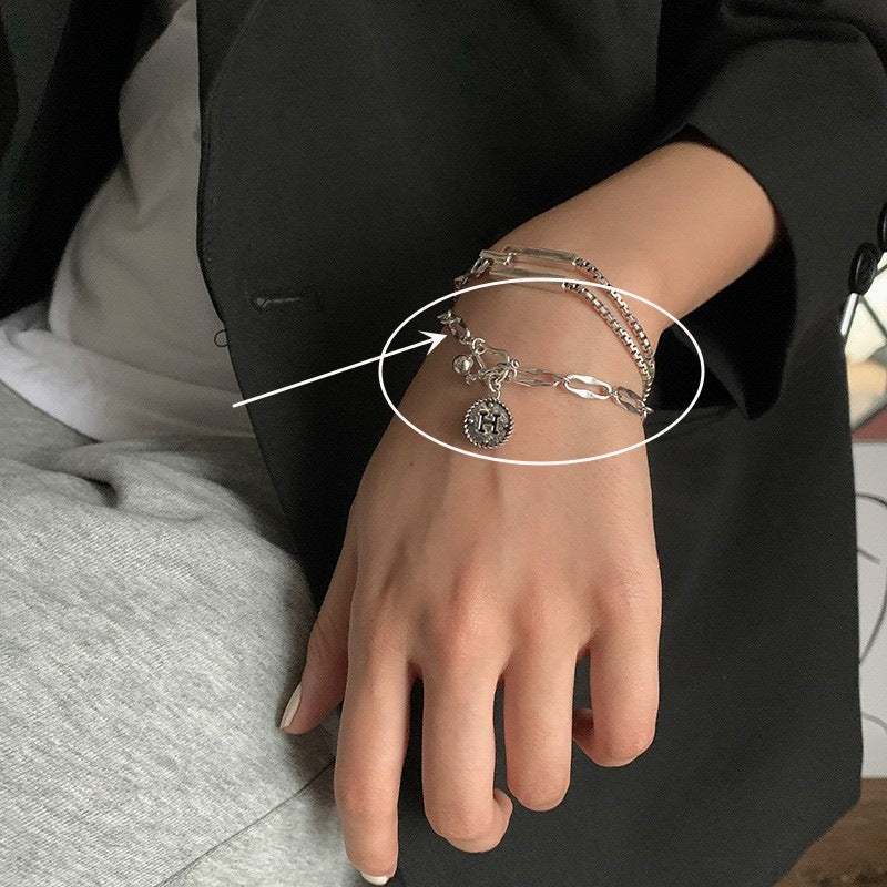 Women's & Men's Korean Style Vintage Vine Five-pointed Star Cross Bracelet