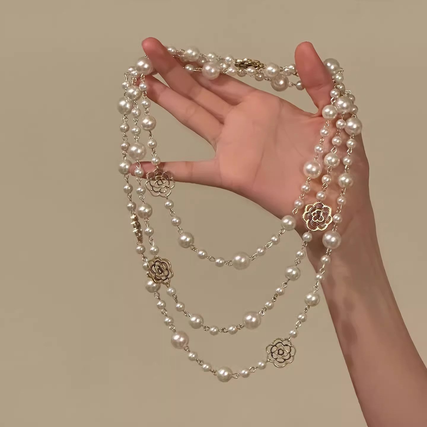 Vacation Exaggerated Style Flower Fashionable Niche Design Necklaces