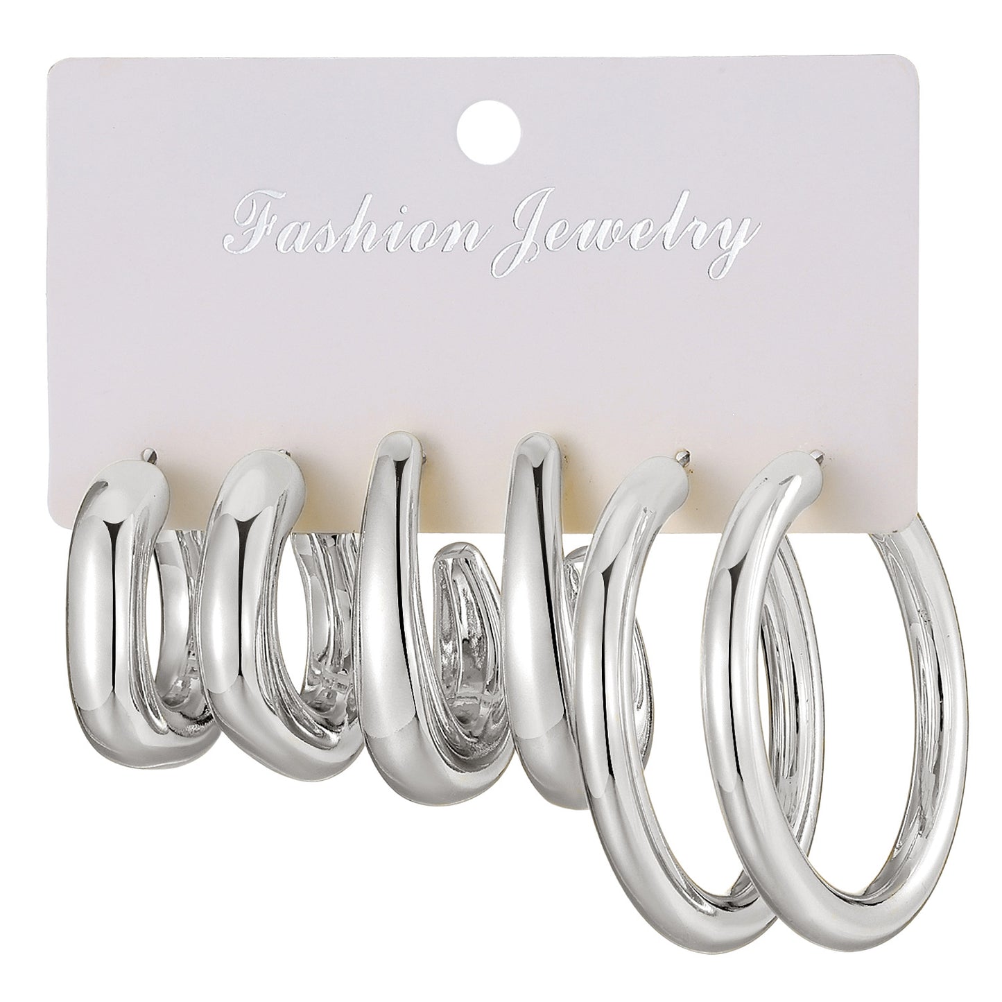 Creative Fashion Flattering Electroplated Shaped Twist Earrings