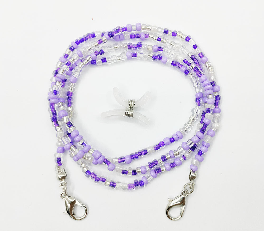 Mask Lanyard Glass Beads Eyeglasses Chain Necklaces