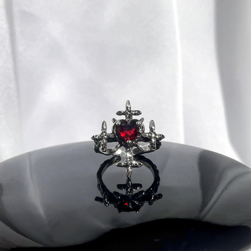 Enamel Sweet Cool Punk Cold Wind Rings