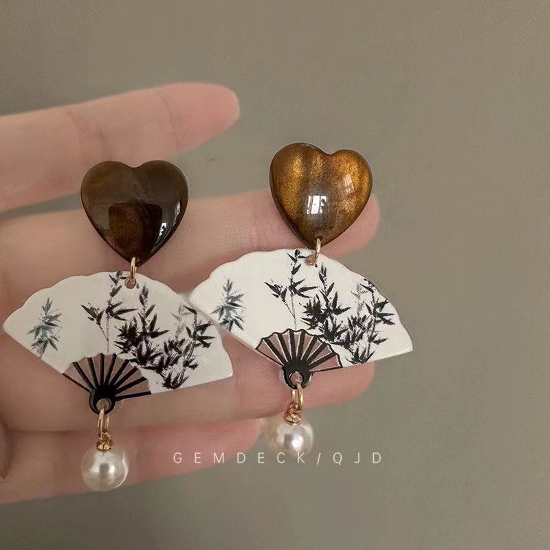 Women's Summer Fresh Flower Trendy Dopamine Color Earrings