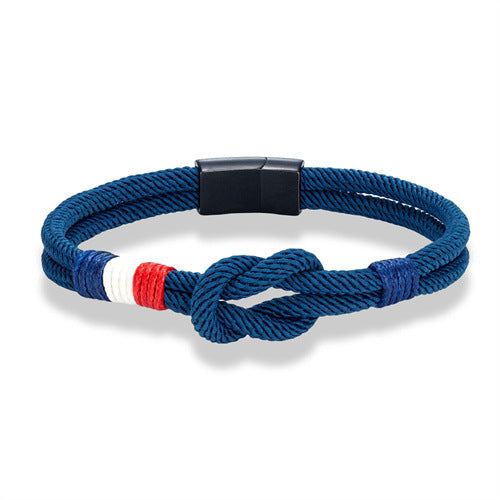 Women's & Men's French Flag Fashion Milan Rope Carrying Bracelets