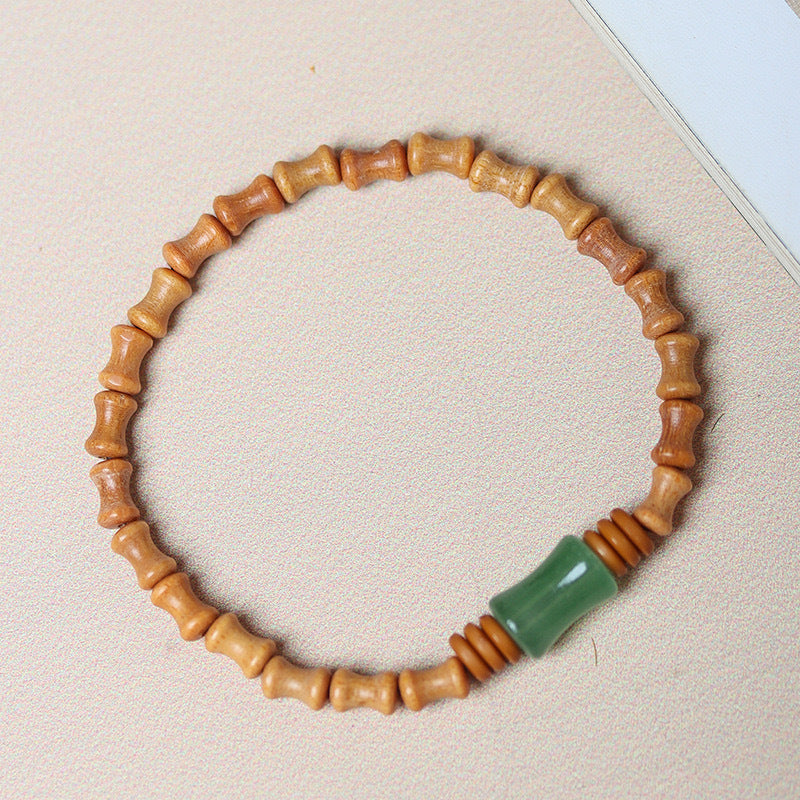 Circle Bamboo Beads Good Luck Postgraduate Bracelets