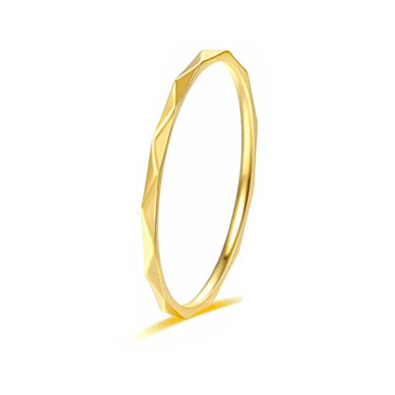 Women's Ornament Simple Knuckle Embossed Stacking Rings