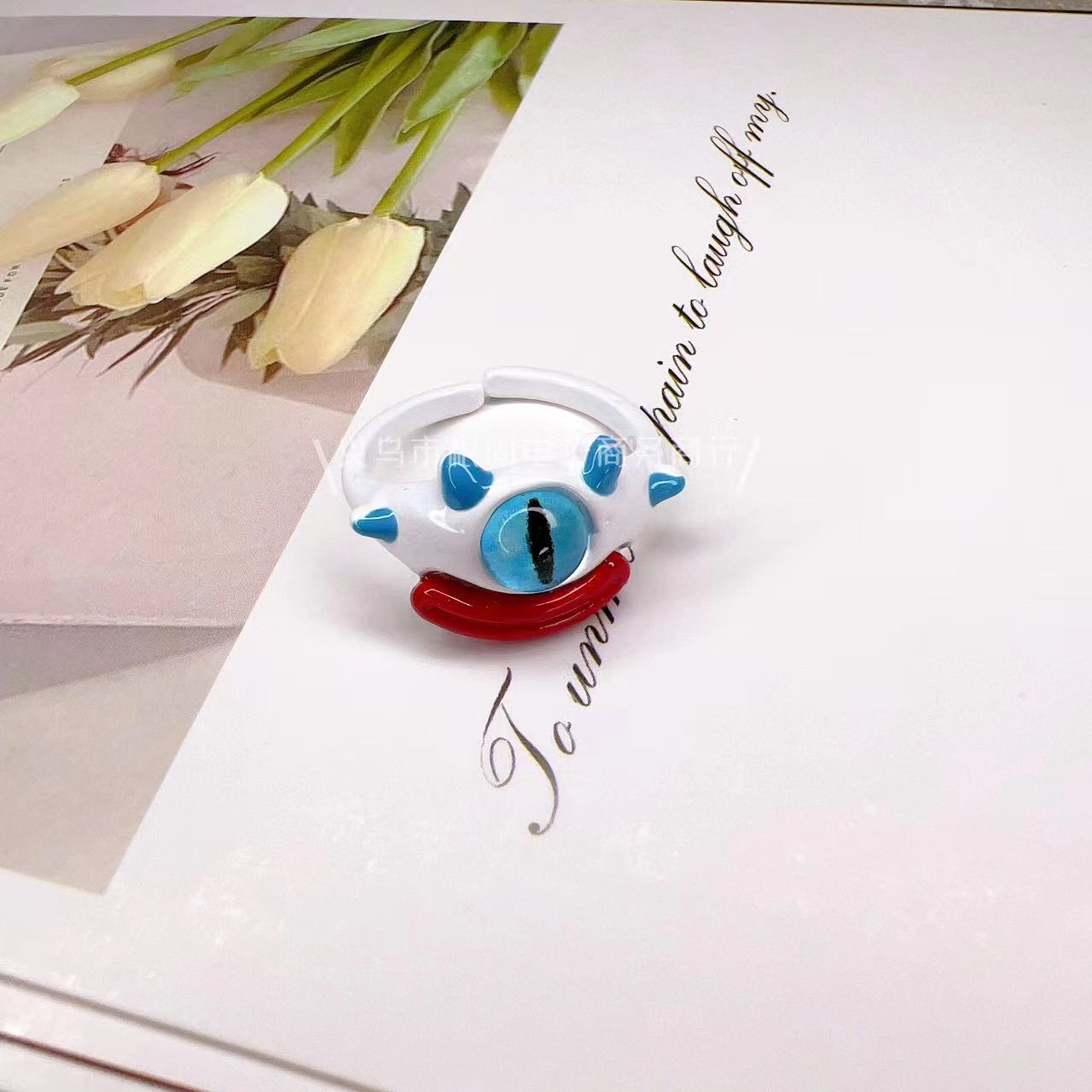 Dripping Open Personality Sausage Mouth Funny Rings