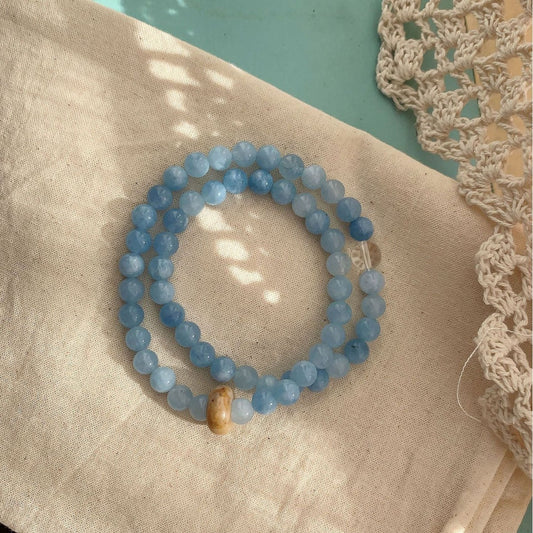 Style Natural Stone Beads Double Layer Twin Bracelets