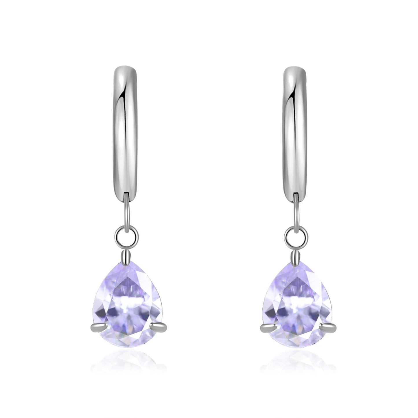 Titanium Steel Zircon Coil Small Ear Earrings