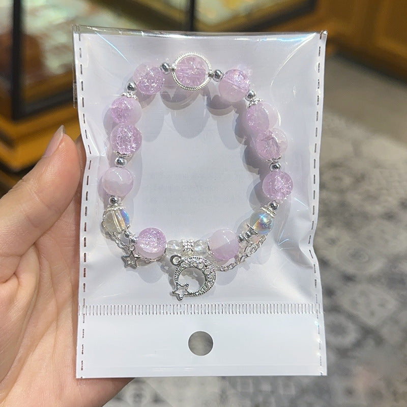 Hot Flower Gray Moonlight Artificial Crystal Bracelets