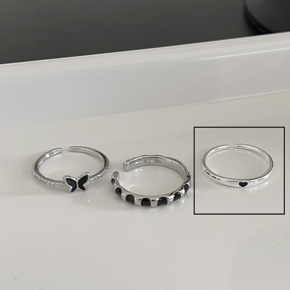 Women's Sterling Sier Style Niche High-grade Light Rings