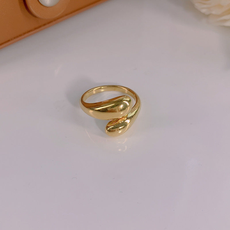 Titanium Steel Design Cold Style Stainless Female Temperament Rings