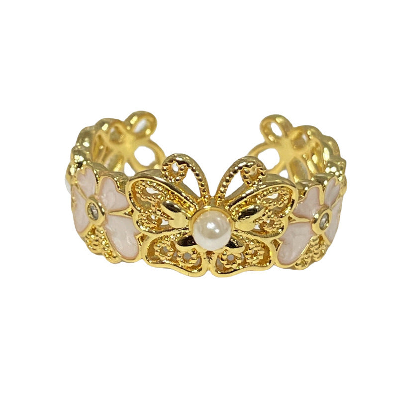 Style Fashionable Double Stone Water Drop Rings