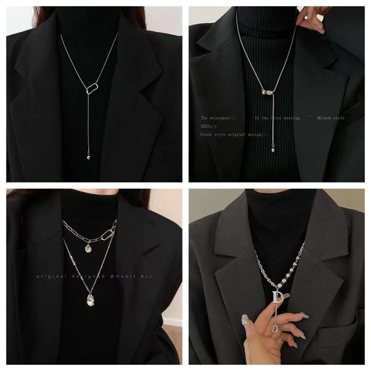 Women's Design Sweater High-grade Long Niche Temperament Necklaces