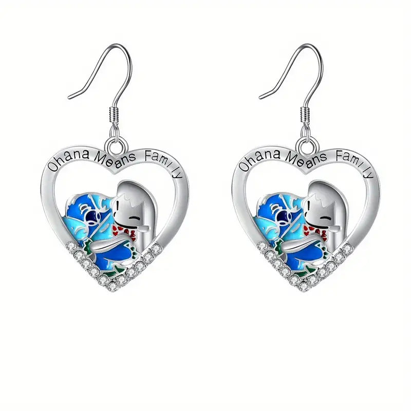 Personalized Creative Cartoon Animation Stitch Dripping Earrings