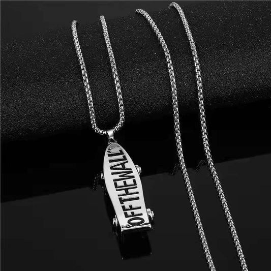 Women's & Men's Long Letter Scooter Hip Hop Rap Necklaces
