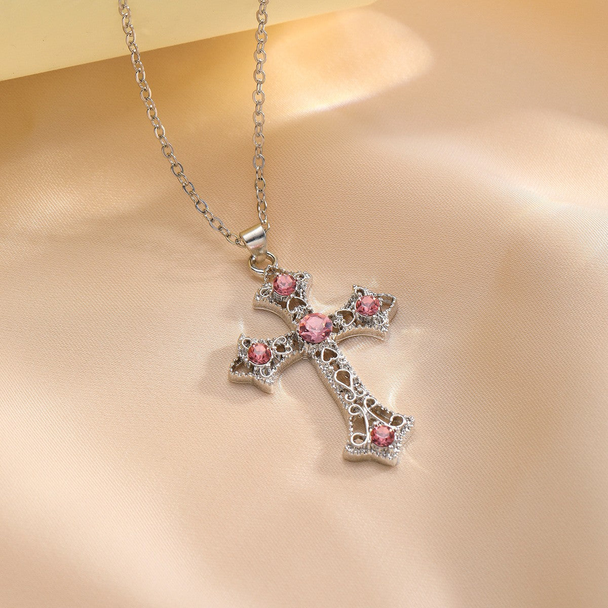 Cross Zircon Accessories Light Luxury Minority Necklaces