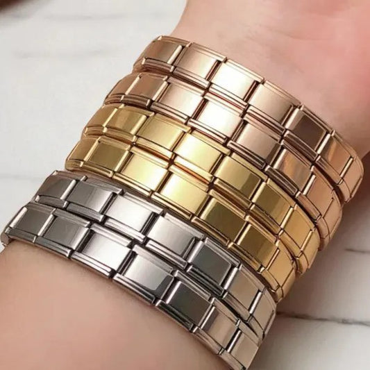 Steel Italian Module Can Be Random Combination Spliced Bracelet