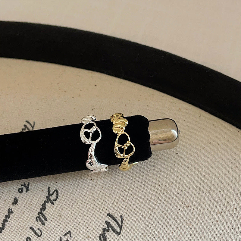 Metal Open Female Niche Simple Stylish Rings
