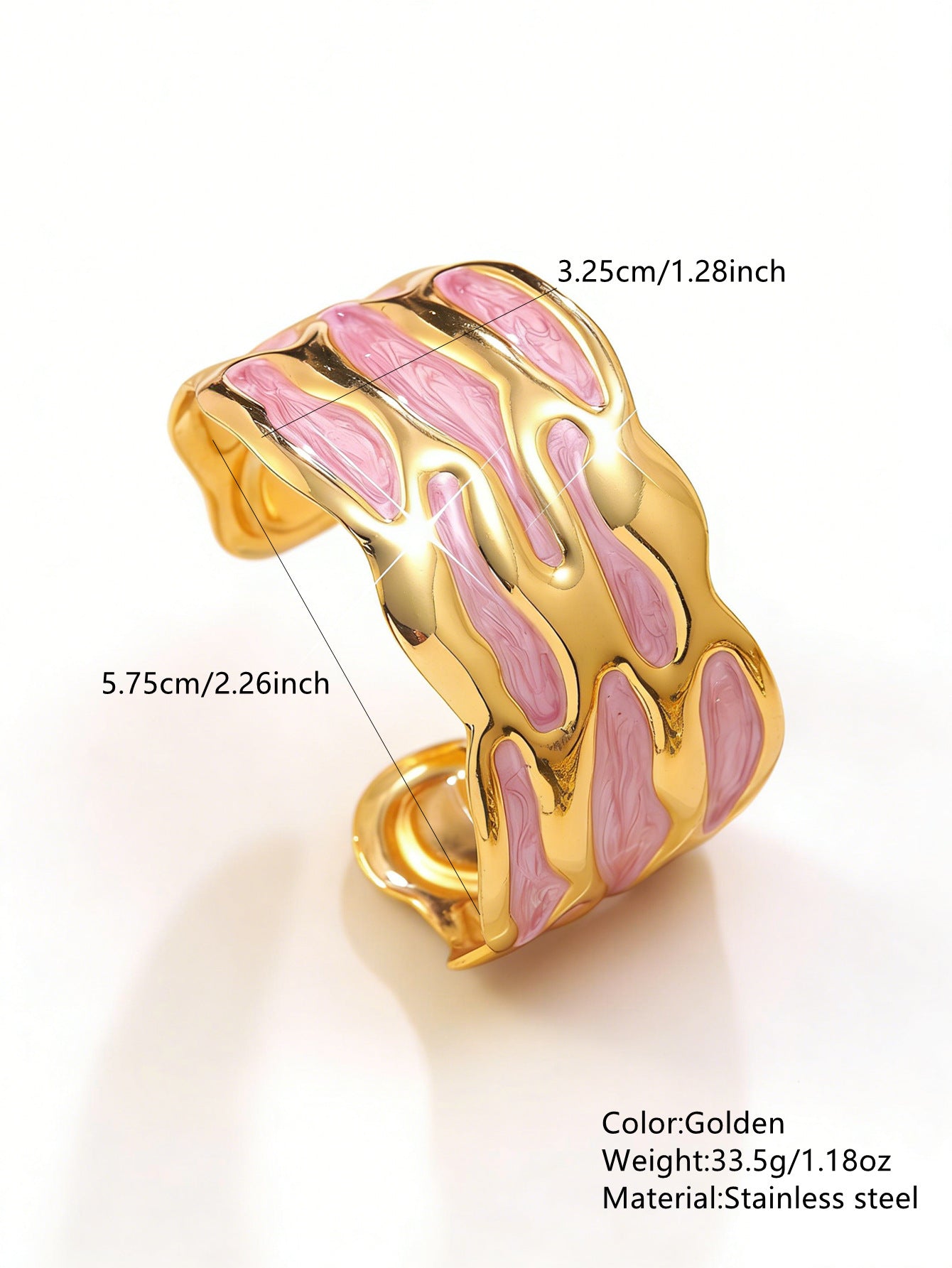 Steel Oil Dripping Cherry Special Interest Light Luxury Flowers Openings Bracelet